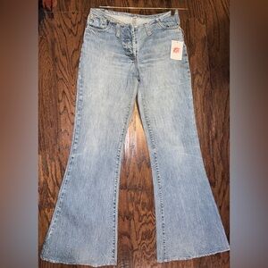 Girls Girls Girls Repurposed Classic Blue Flared Women's Jeans size 27
